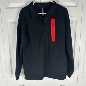 Mondetta Black Crewneck Sweater Soft Knit Classic